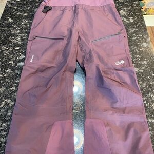 Mountain Hardwear Purple Women's Gortex Bibs XL